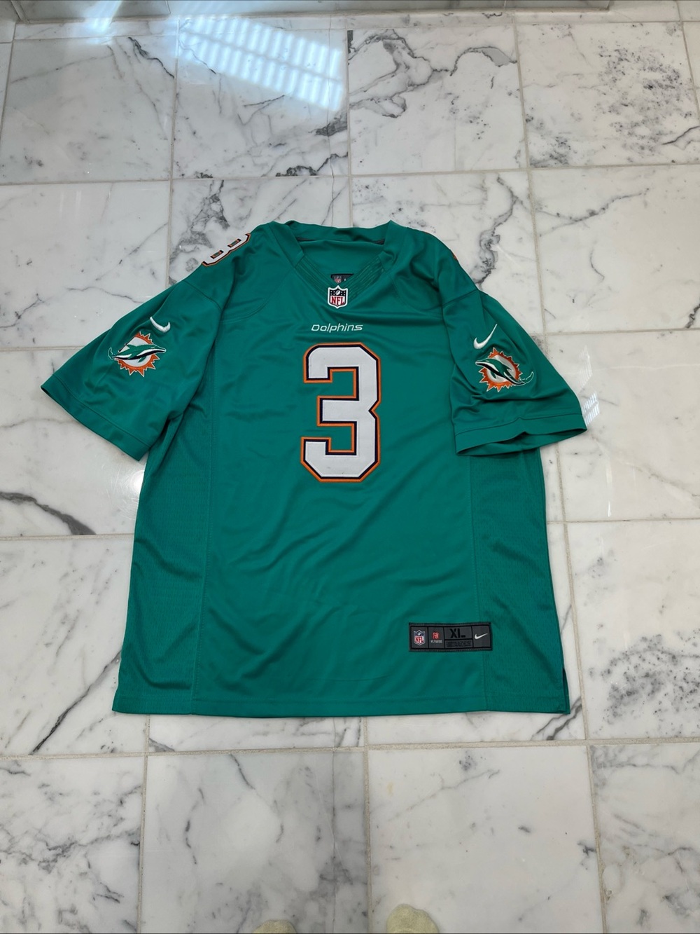NFL Miami Dolphins Teal #3 Game Jersey
